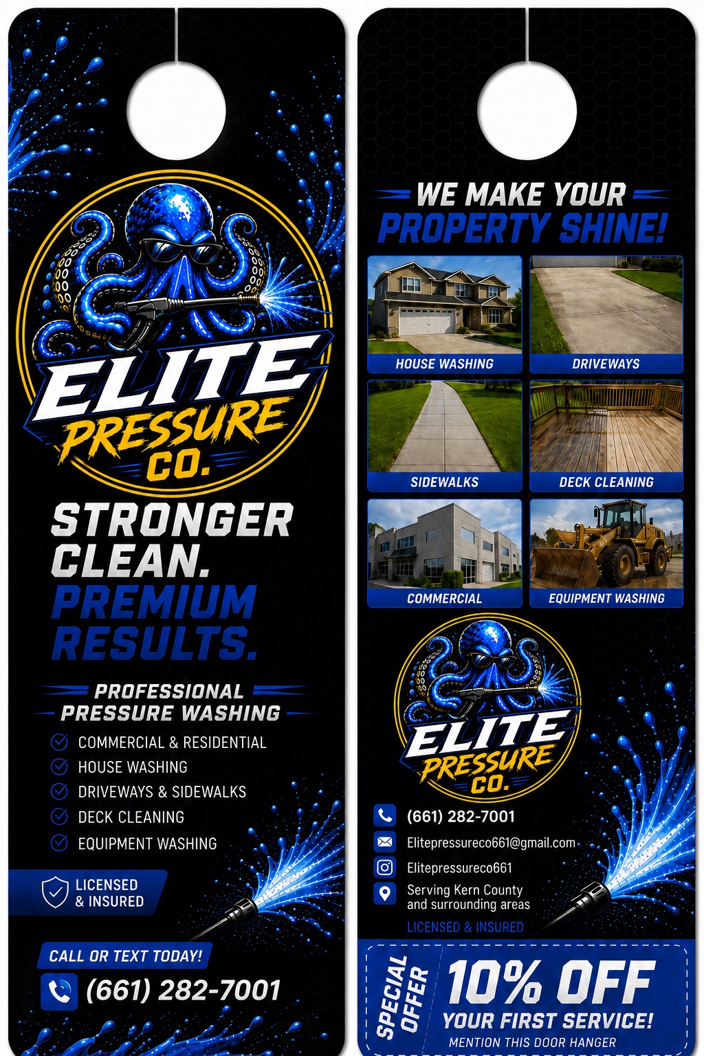 Elite Pressure Co. 661 door hanger